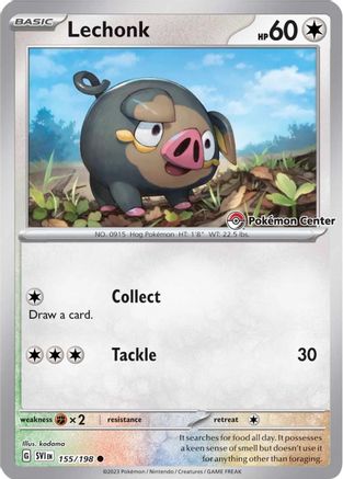 Lechonk (Pokemon Center Exclusive) 155  - Holofoil - Common