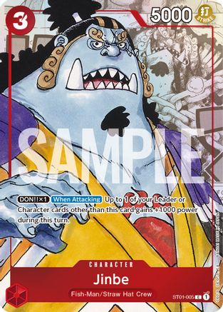 Jinbe - ST01-005 (Alternate Art) (ST01-005) - Promo