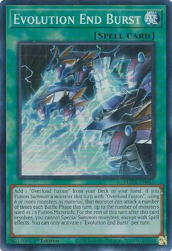 Evolution End Burst (MAZE-EN015) - Super Rare