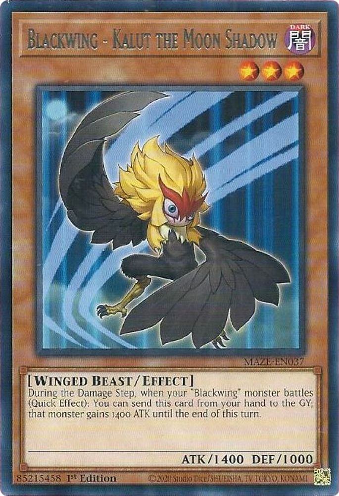 Blackwing - Kalut the Moon Shadow (MAZE-EN037) - Rare