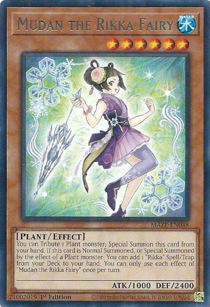 Mudan the Rikka Fairy (MAZE-EN048) - Rare