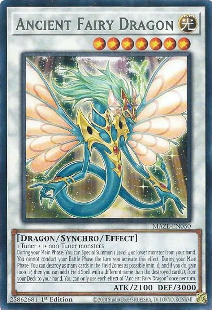 Ancient Fairy Dragon (MAZE-EN050) - Rare