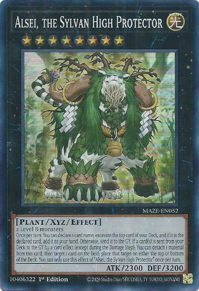 Alsei, the Sylvan High Protector (MAZE-EN052) - Super Rare