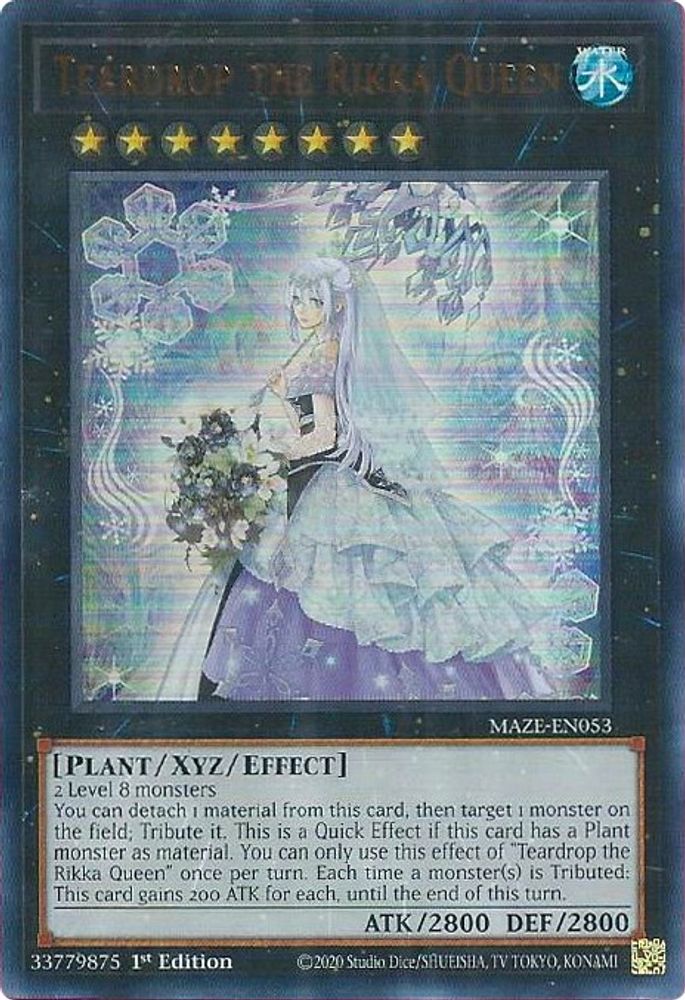 Teardrop the Rikka Queen (MAZE-EN053) - Ultra Rare