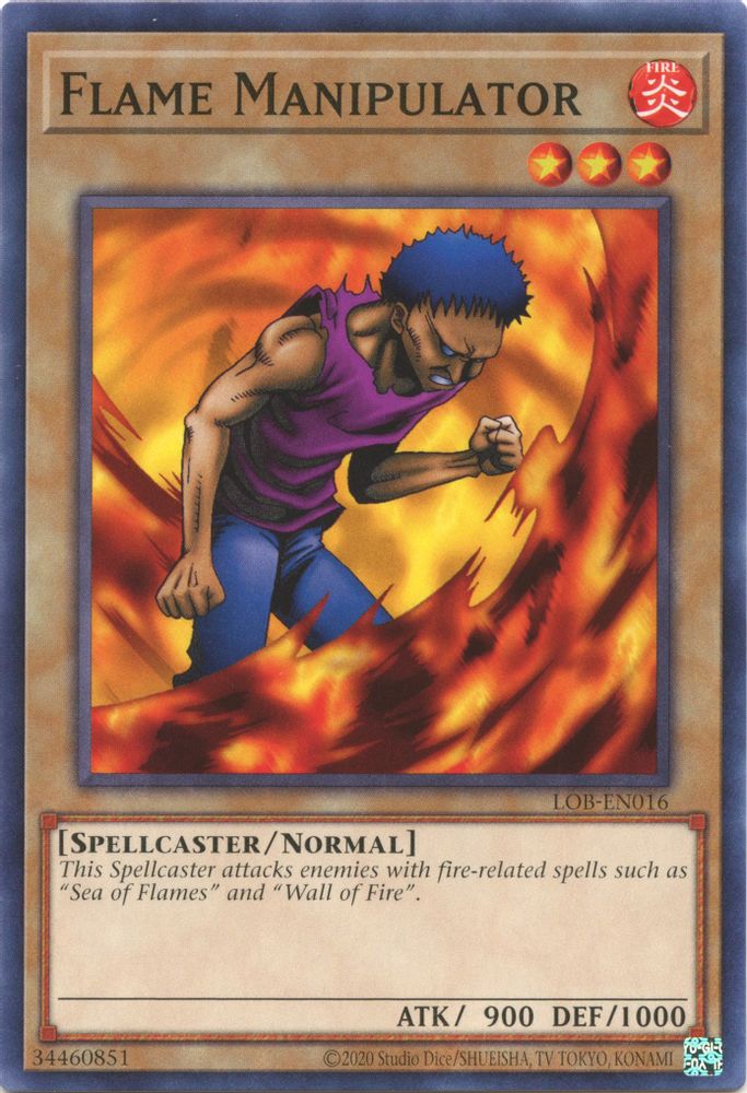 Manipulateur de flammes (25e anniversaire) [LOB-EN016] Commun 