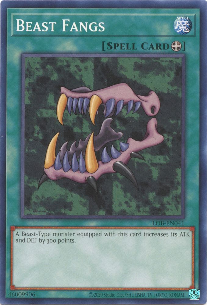 Beast Fangs (LOB-EN041) - Common
