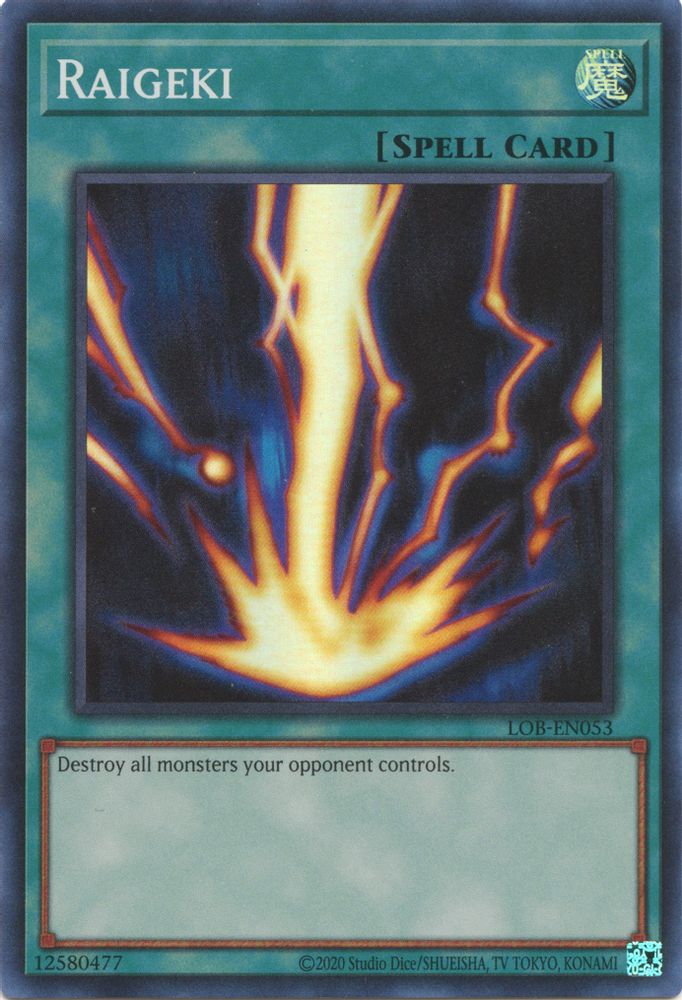 Raigeki (LOB-EN053) - Super Rare