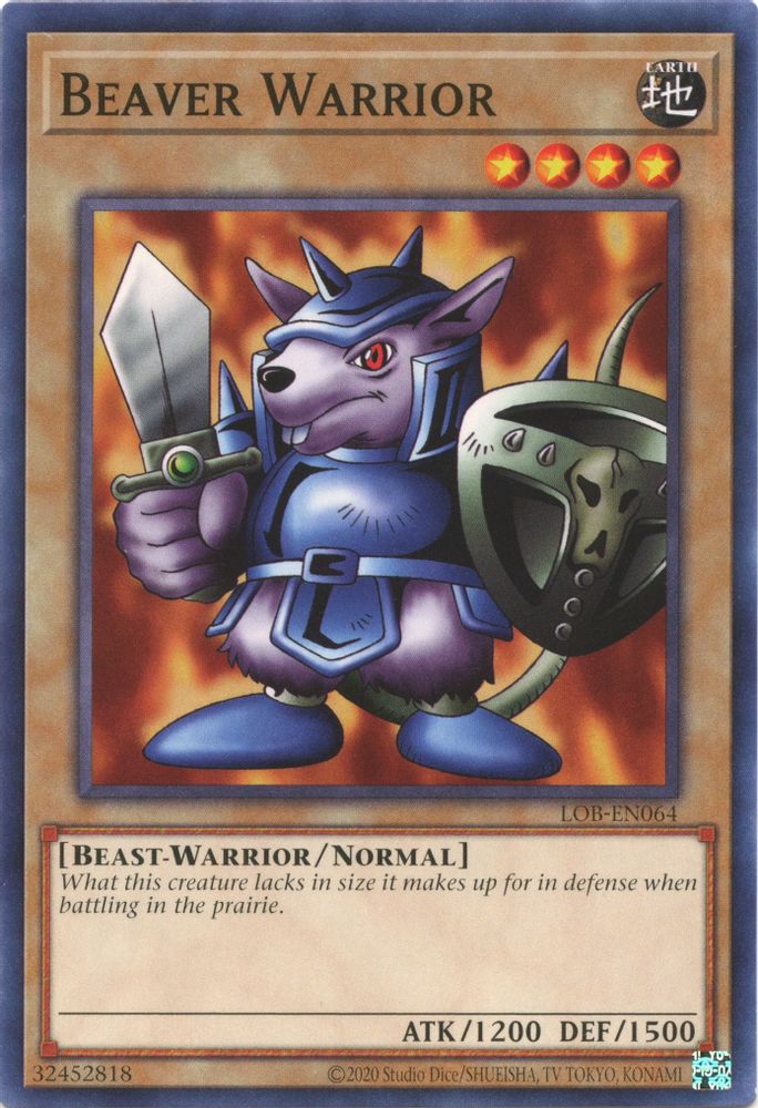 Beaver Warrior (LOB-EN064) - Common