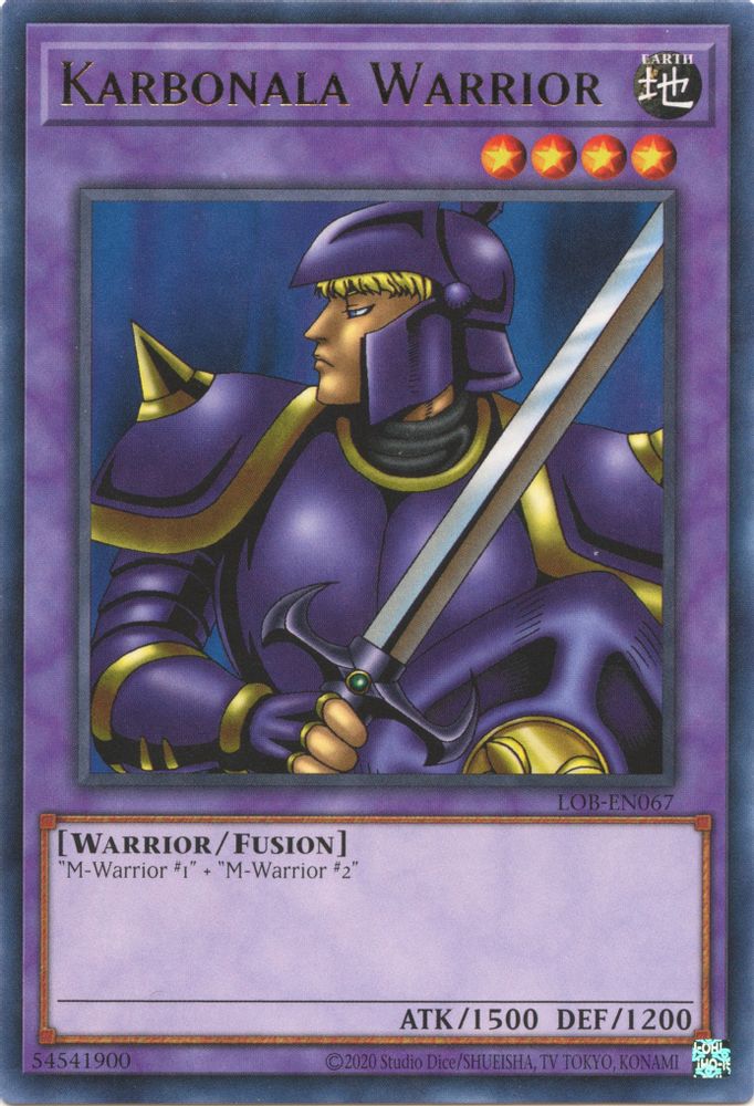 Karbonala Warrior (LOB-EN067) - Rare