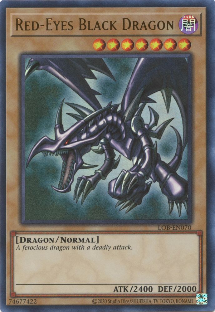 Red-Eyes Black Dragon (LOB-EN070) - Ultra Rare