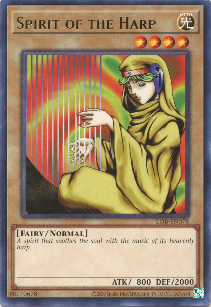 Spirit of the Harp (LOB-EN078) - Rare