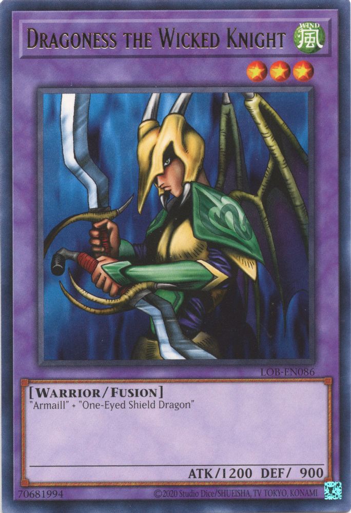 Dragoness the Wicked Knight (LOB-EN086) - Rare