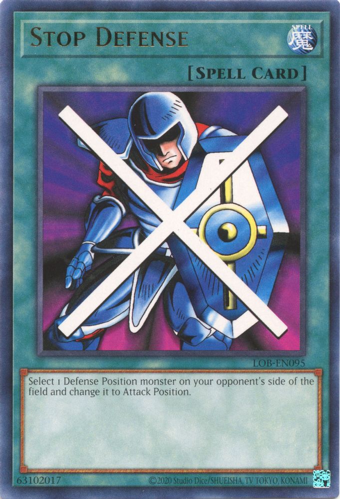 Stop Defense (25e anniversaire) [LOB-EN095] Rare 