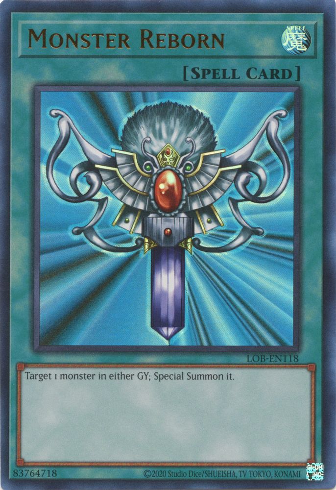 Monster Reborn (LOB-EN118) - Ultra Rare