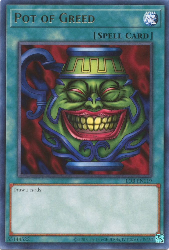 Pot of Greed (LOB-EN119) - Rare