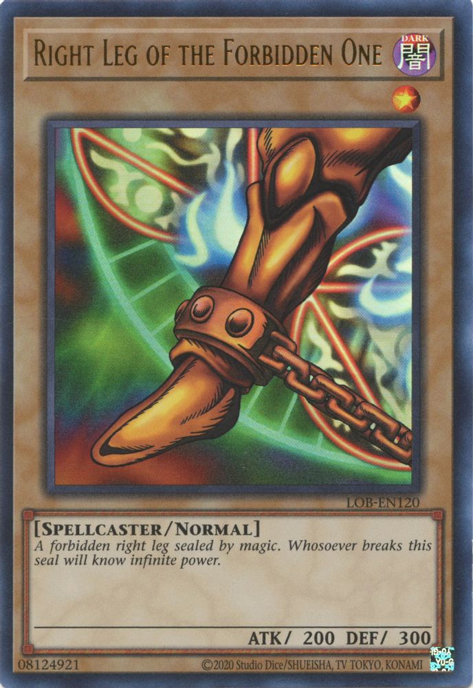 Right Leg of the Forbidden One (LOB-EN120) - Ultra Rare