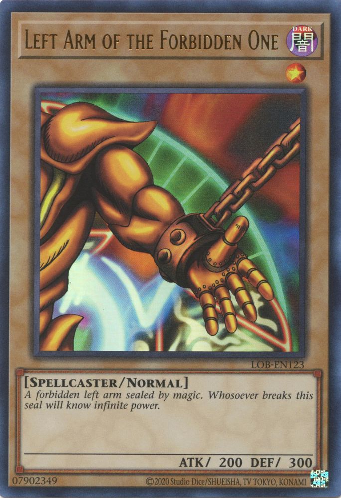 Left Arm of the Forbidden One (LOB-EN123) - Ultra Rare