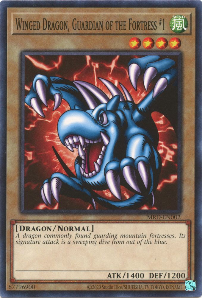 Winged Dragon, Guardian of the Fortress #1 (MRD-EN002) - Common