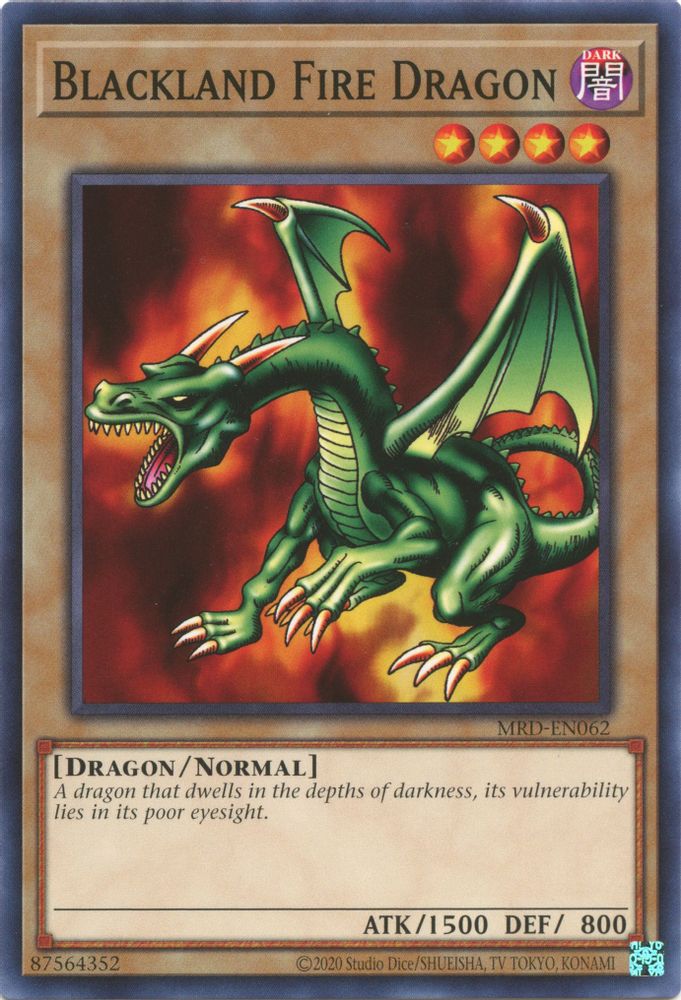 Dragon de Feu du Pays Noir (25e Anniversaire) [MRD-EN062] Commun 
