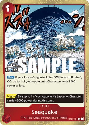 Seaquake (OP02-021) - Rare
