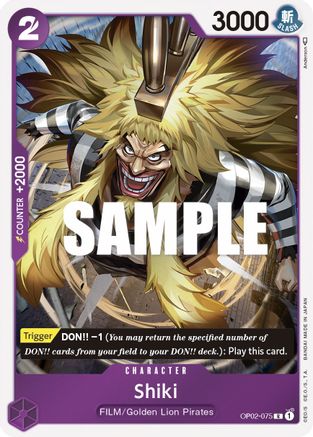 Shiki (OP02-075) - Rare