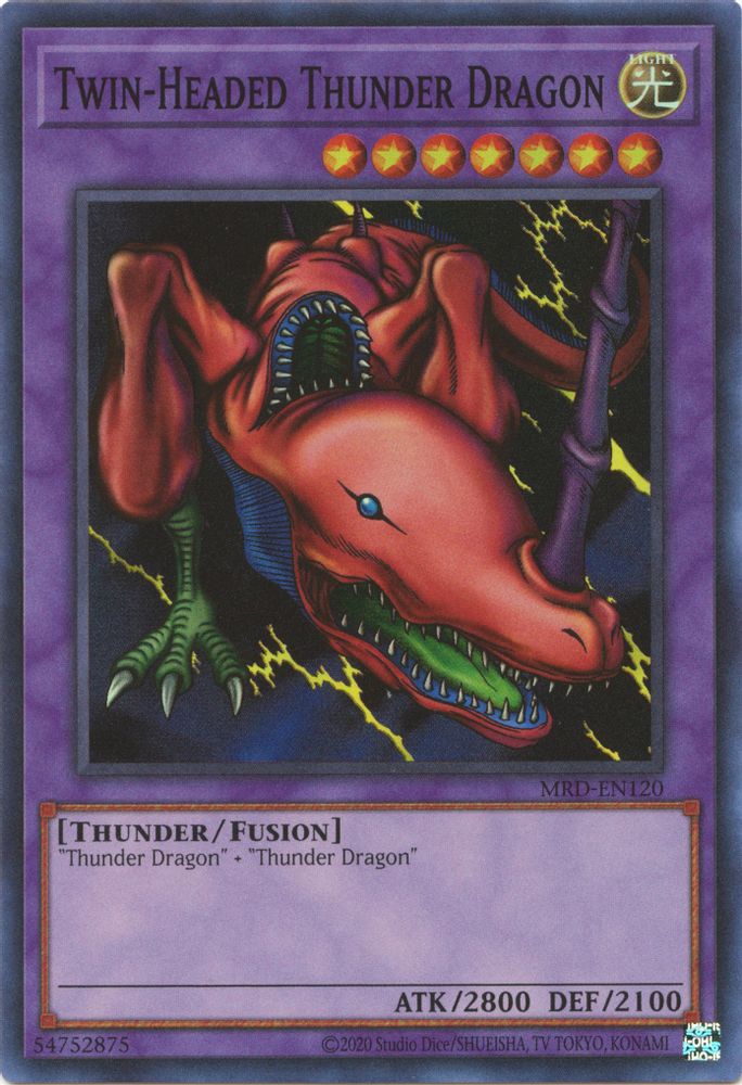 Dragon Tonnerre à Deux Têtes (25ème Anniversaire) [MRD-EN120] Super Rare 