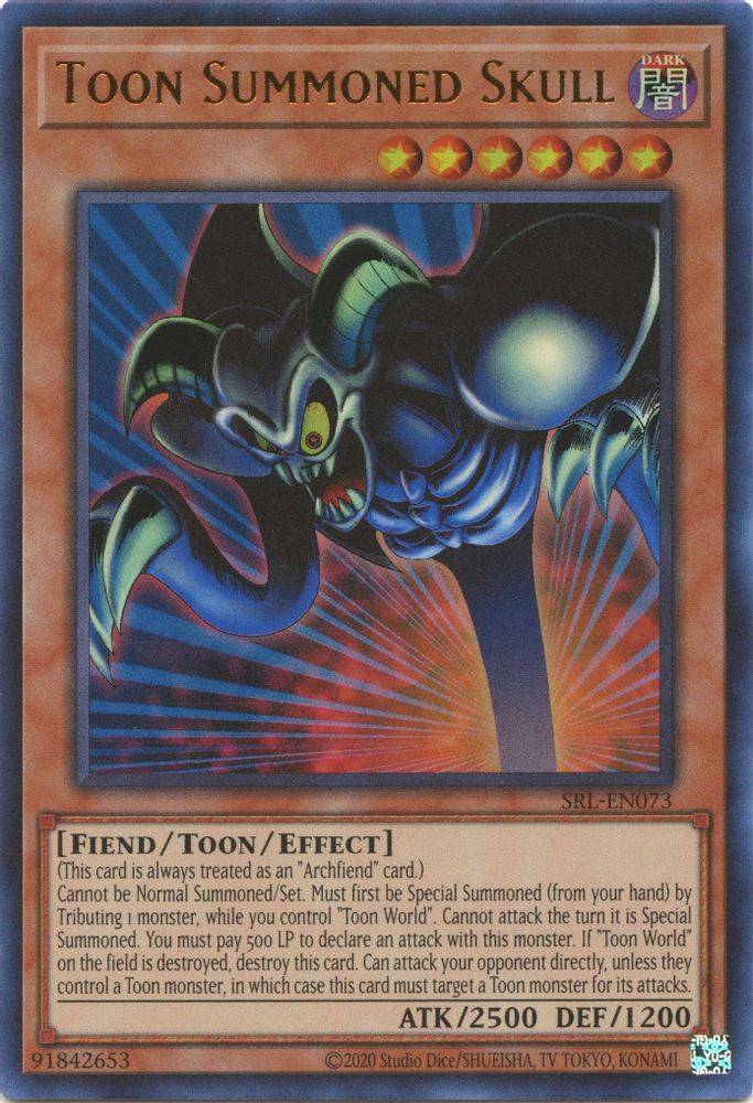 Toon Summoned Skull (SRL-EN073) - Ultra Rare