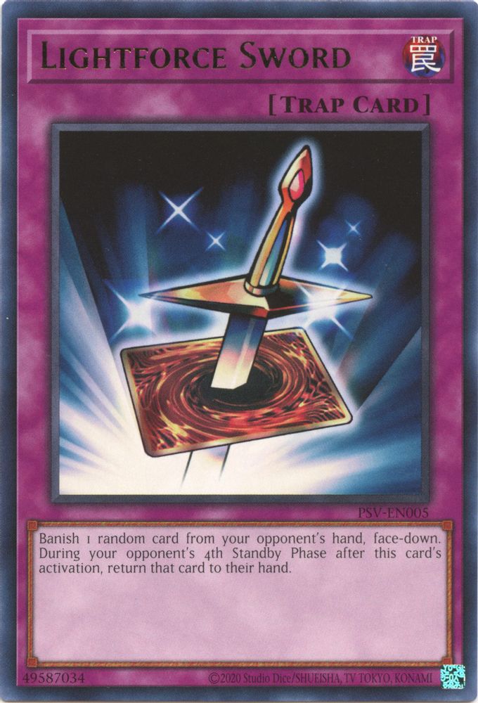 Épée Lightforce (25e anniversaire) [PSV-EN005] Rare 