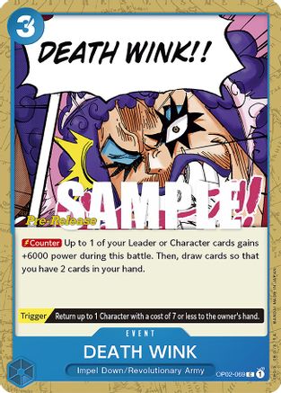 DEATH WINK [Cartes pré-version de Paramount War] 