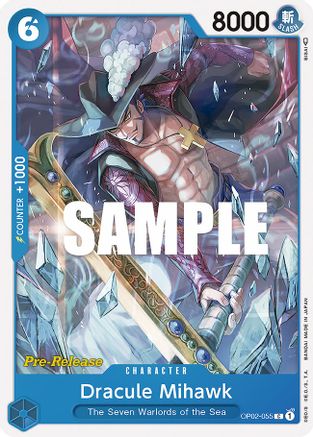 Dracule Mihawk (OP02-055) - Common