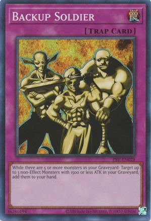 Backup Soldier (PSV-EN028) - Super Rare