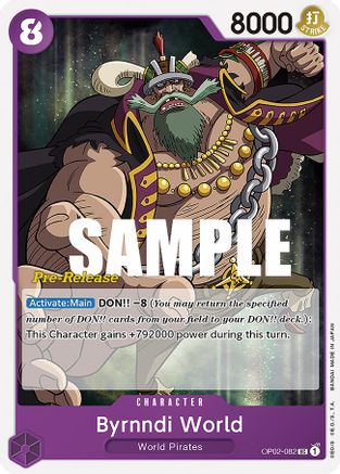 Byrnndi World (OP02-082) - Uncommon