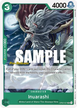 Inuarashi [Cartes pré-version de Paramount War] 