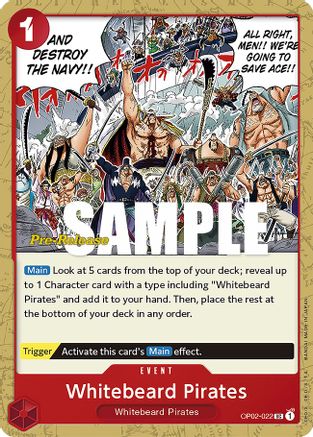 Whitebeard Pirates (OP02-022) - Uncommon