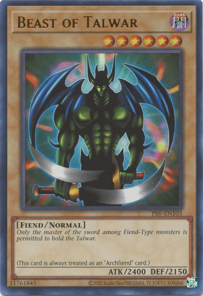 Beast of Talwar (PSV-EN103) - Ultra Rare