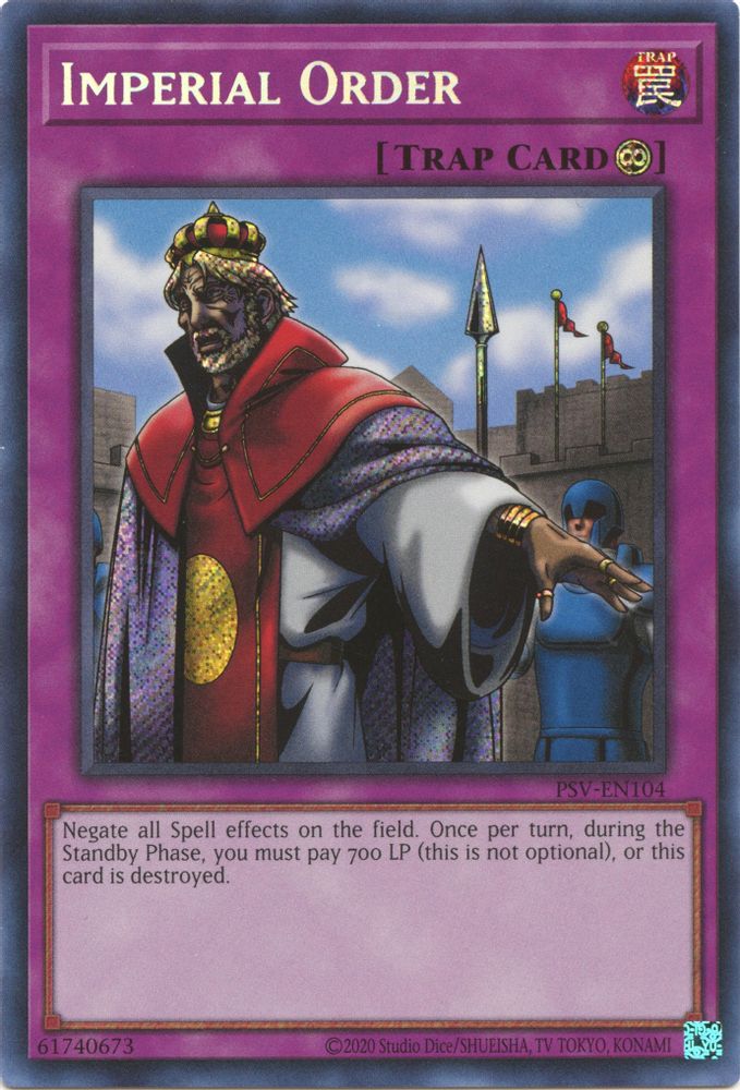 Imperial Order (PSV-EN104) - Secret Rare