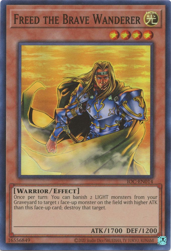 Freed the Brave Wanderer (IOC-EN014) - Super Rare