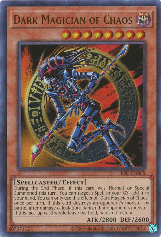 Magicien noir du chaos (25e anniversaire) [IOC-EN065] Ultra rare 