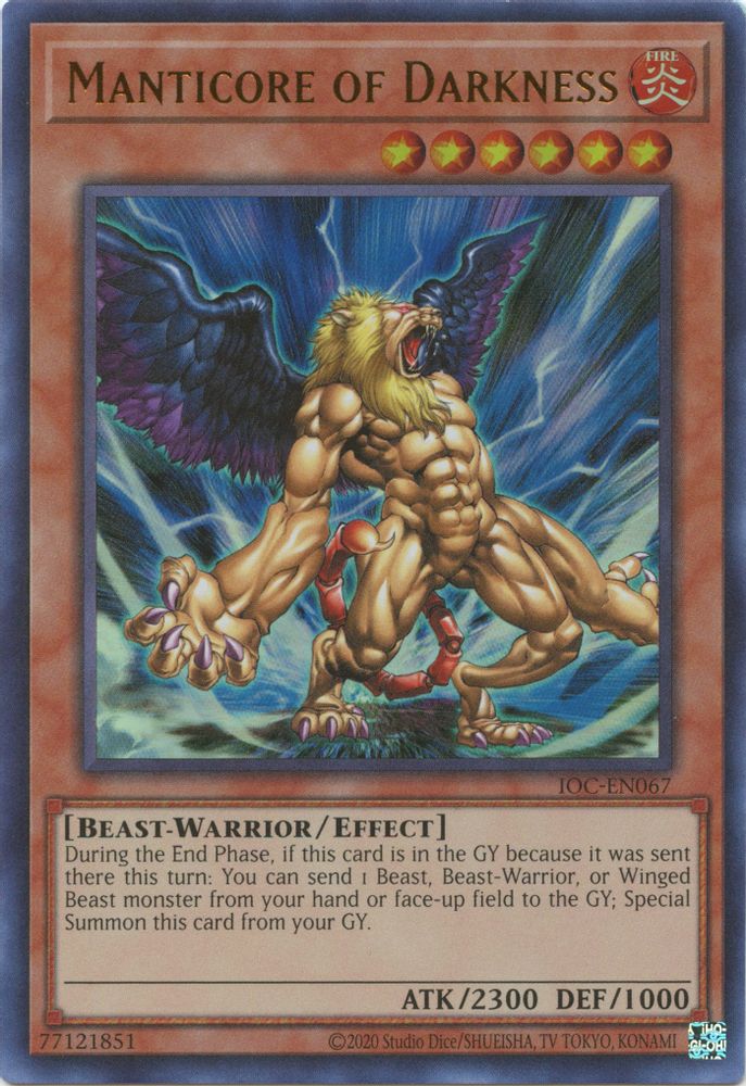 Manticore of Darkness (IOC-EN067) - Ultra Rare