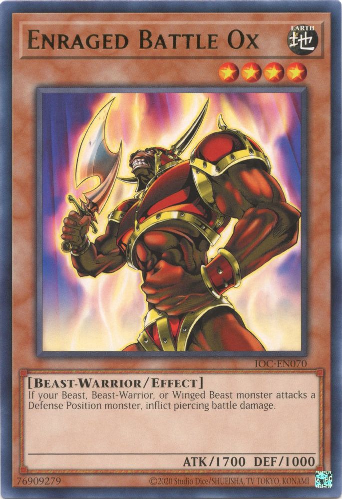 Enraged Battle Ox (IOC-EN070) - Rare