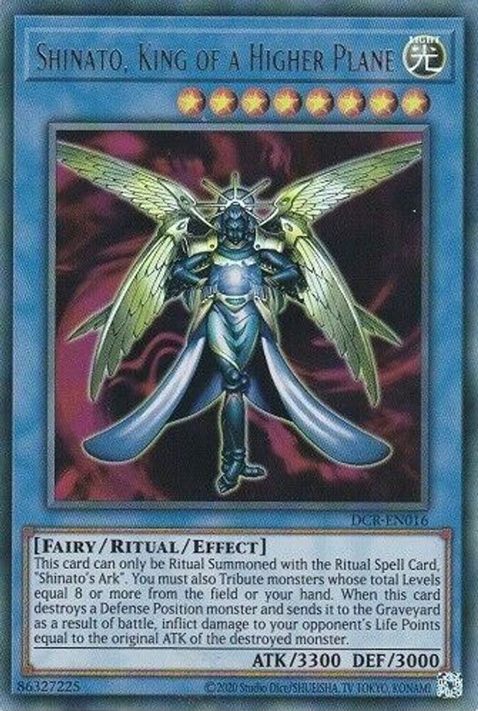 Shinato, King of a Higher Plane (DCR-EN016) - Ultra Rare