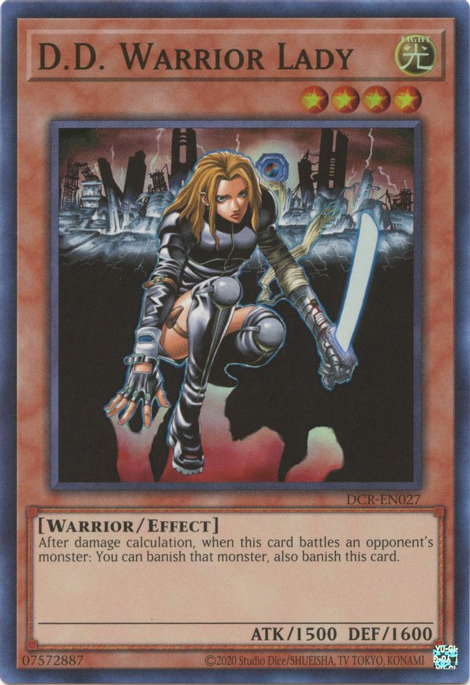 D.D. Warrior Lady (DCR-EN027) - Super Rare