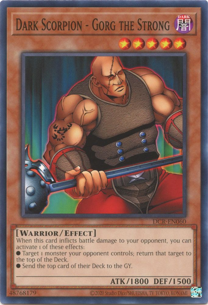 Dark Scorpion - Gorg the Strong (DCR-EN060) - Common