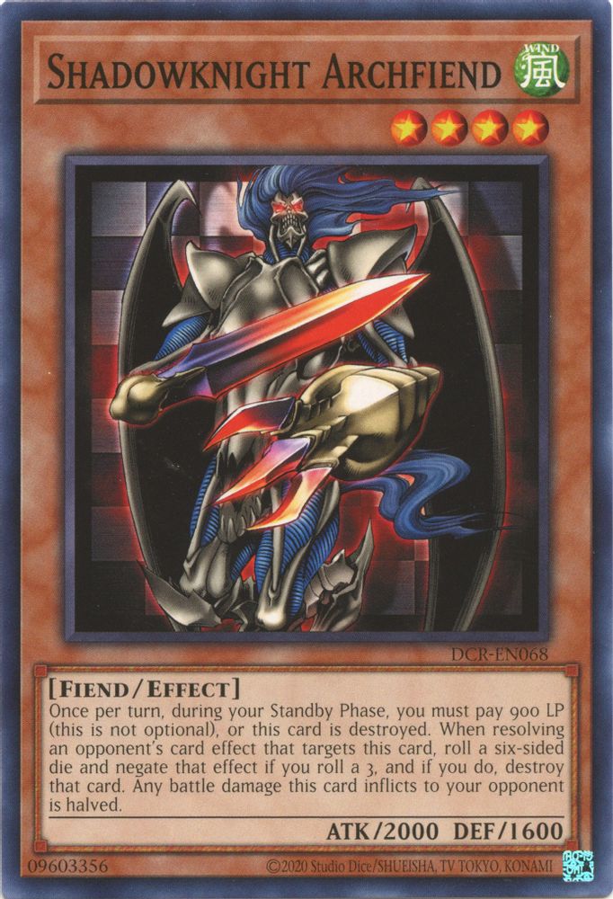 Shadowknight Archfiend (DCR-EN068) - Common