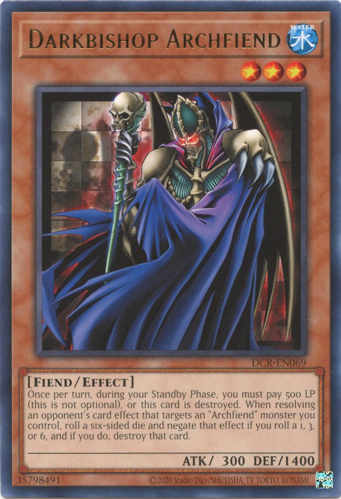 Darkbishop Archfiend (DCR-EN069) - Rare