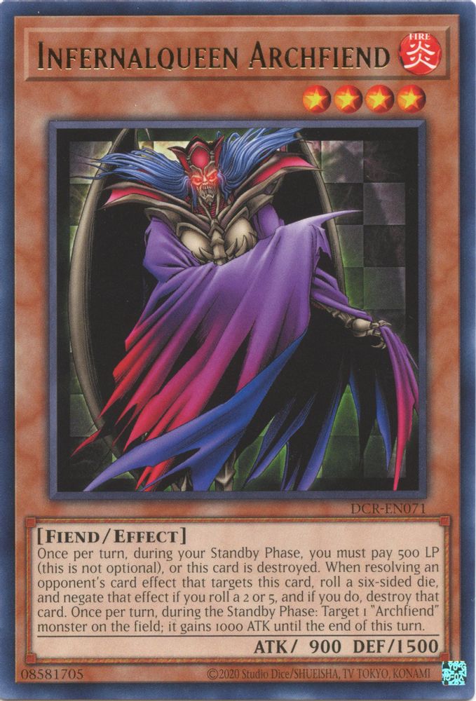 Infernalqueen Archfiend (25e anniversaire) [DCR-EN071] Rare 