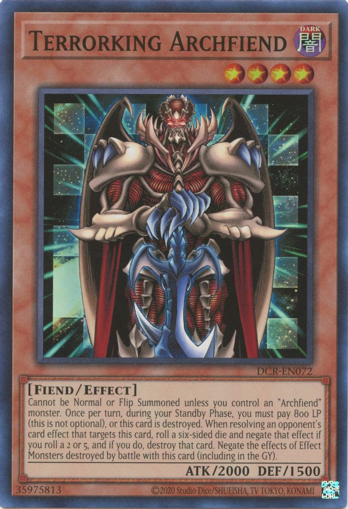 Terrorking Archfiend (DCR-EN072) - Super Rare