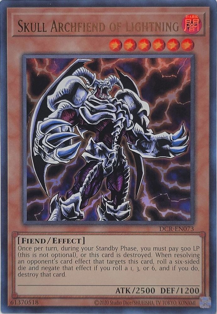 Skull Archfiend of Lightning (DCR-EN073) - Ultra Rare