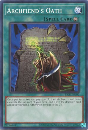 Archfiend's Oath (DCR-EN092) - Common
