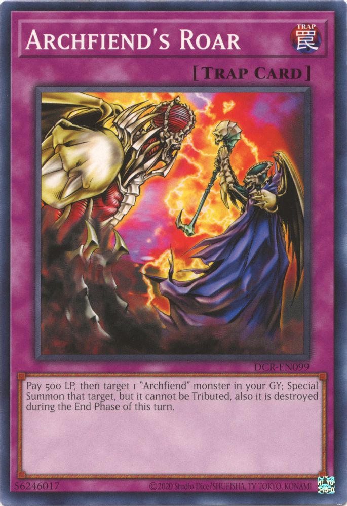 Archfiend's Roar (DCR-EN099) - Common